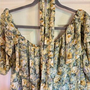 Floral Off-Shoulder Maxi Dress